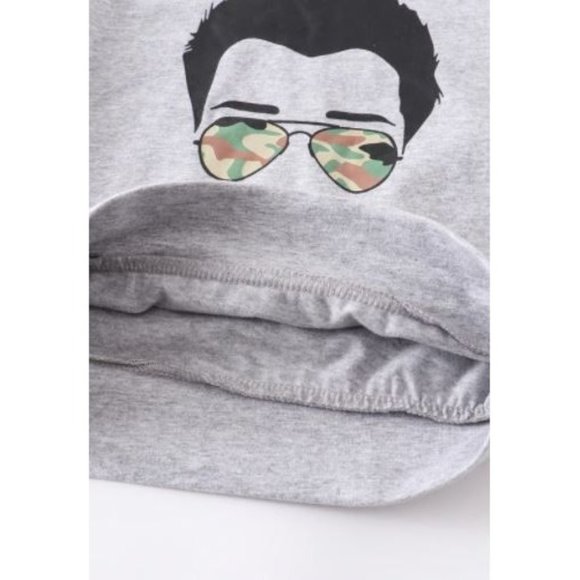 NEW Men's Grey #DADLIFE Print Long Sleeve Family Shirt Size Large - Picture 6 of 8